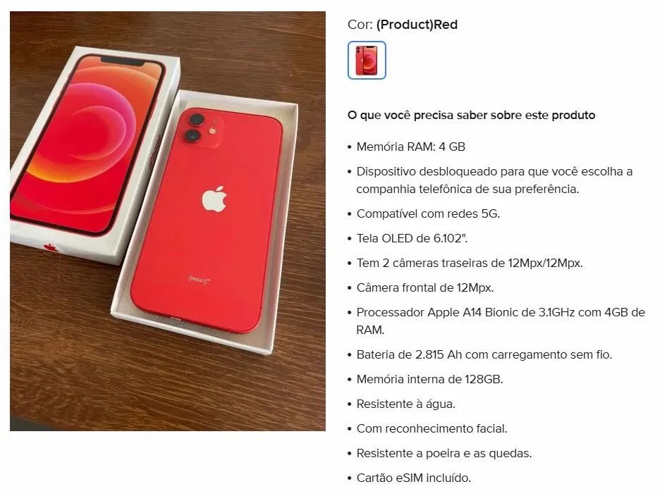 Celular iPhone 12  - Foto 3