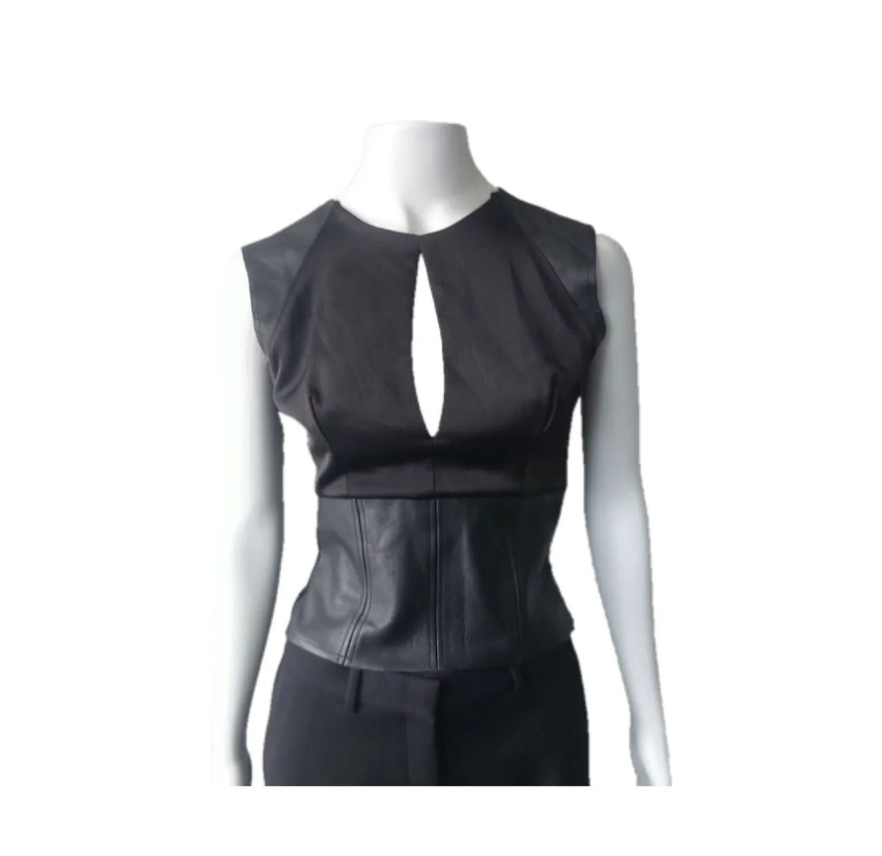 MAISON REVOLTA blusa 100% couro