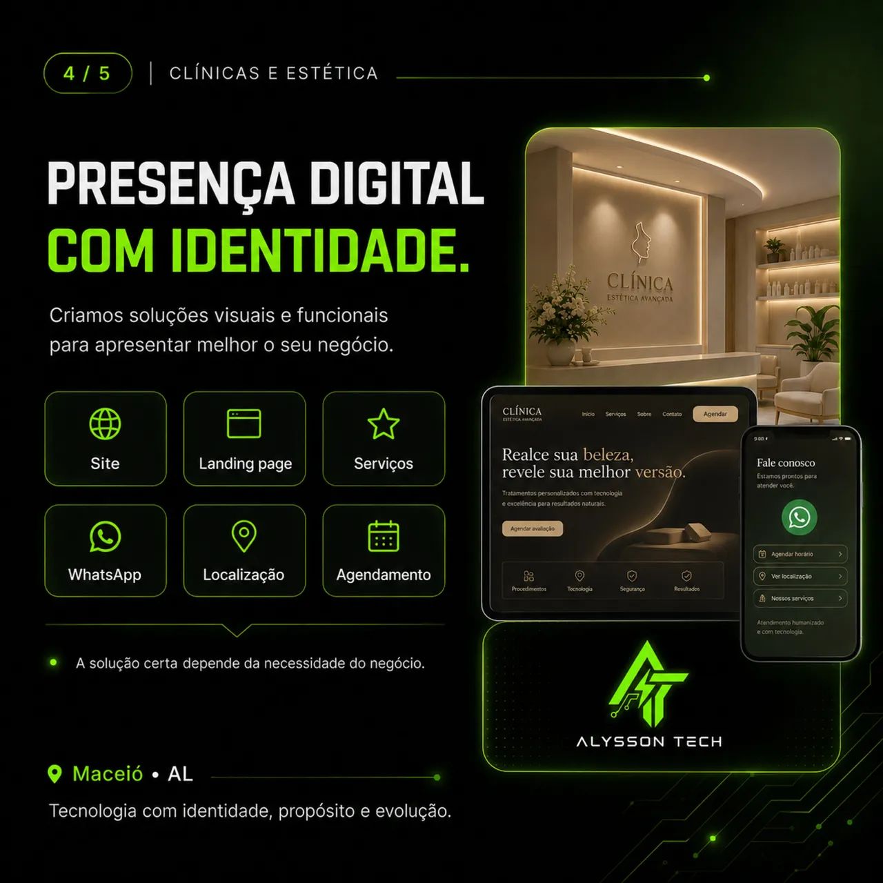 Site para Clínica e Estética | WhatsApp + Agendamento | Maceió - Foto 5