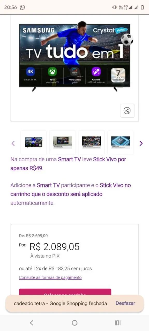TV Samsung 43" polegadas na caixa lacrado! - Foto 3
