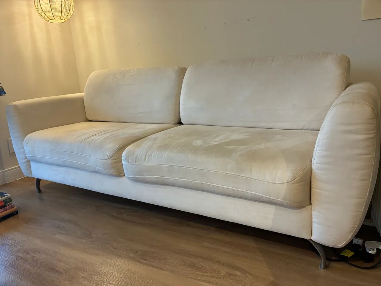 Sof á suede offwhite 210x90cm - Foto 2