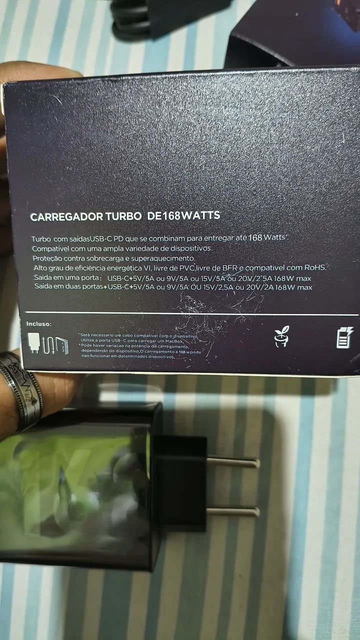 Carregador Turbo Duplo USB Tipo C e A1 - Foto 5