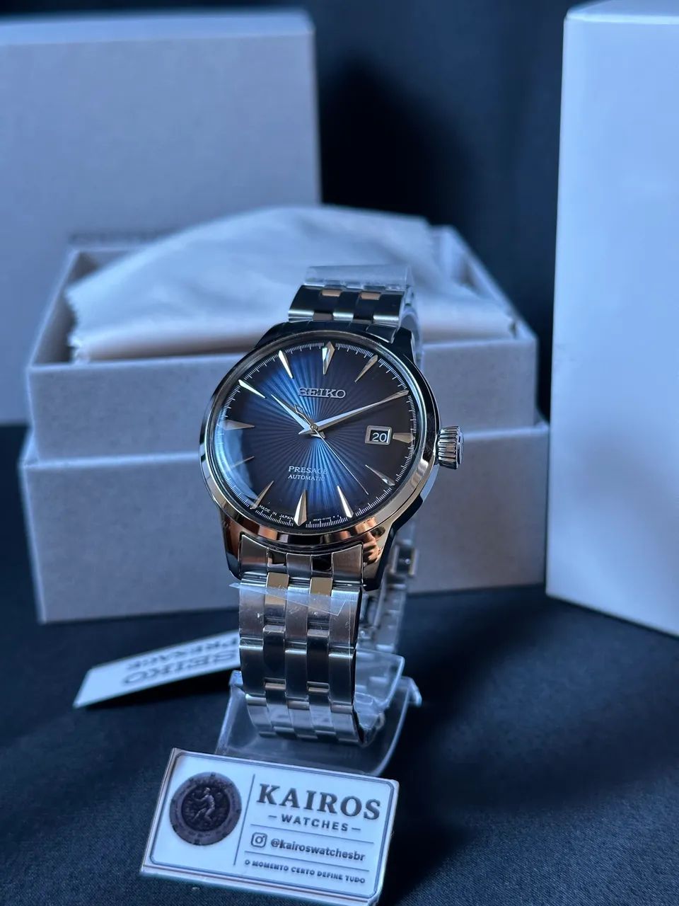 Relógio Seiko Presage Azul 