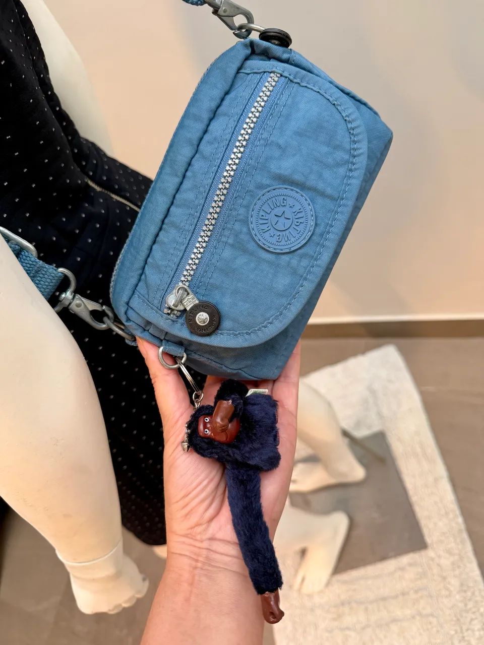 Bolsa Kipling Tiracolo Azul ORIGINAL  - Foto 4