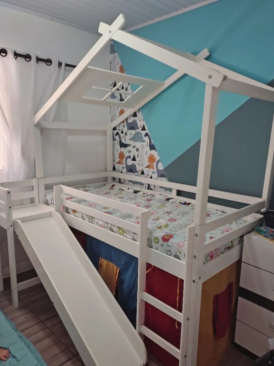Cama infantil casinha com escorredor  - Foto 3