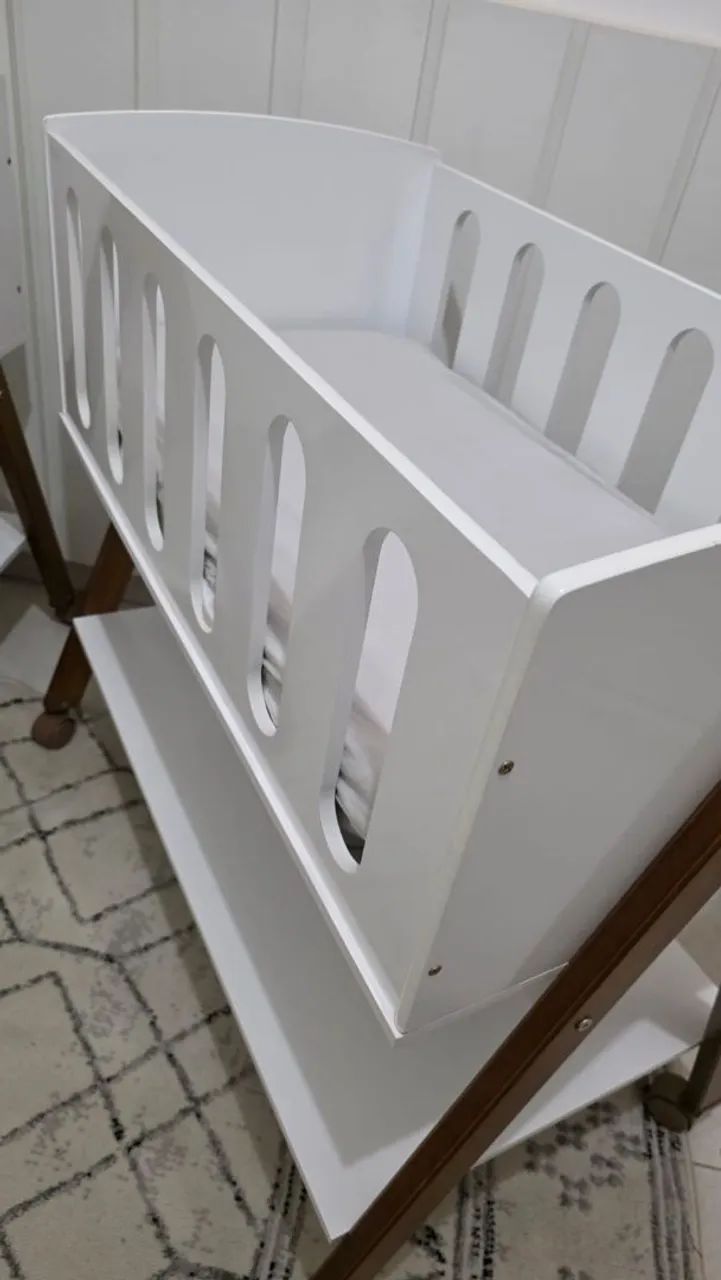 Berço infantil com uso versátil e multifuncional branco - Foto 3
