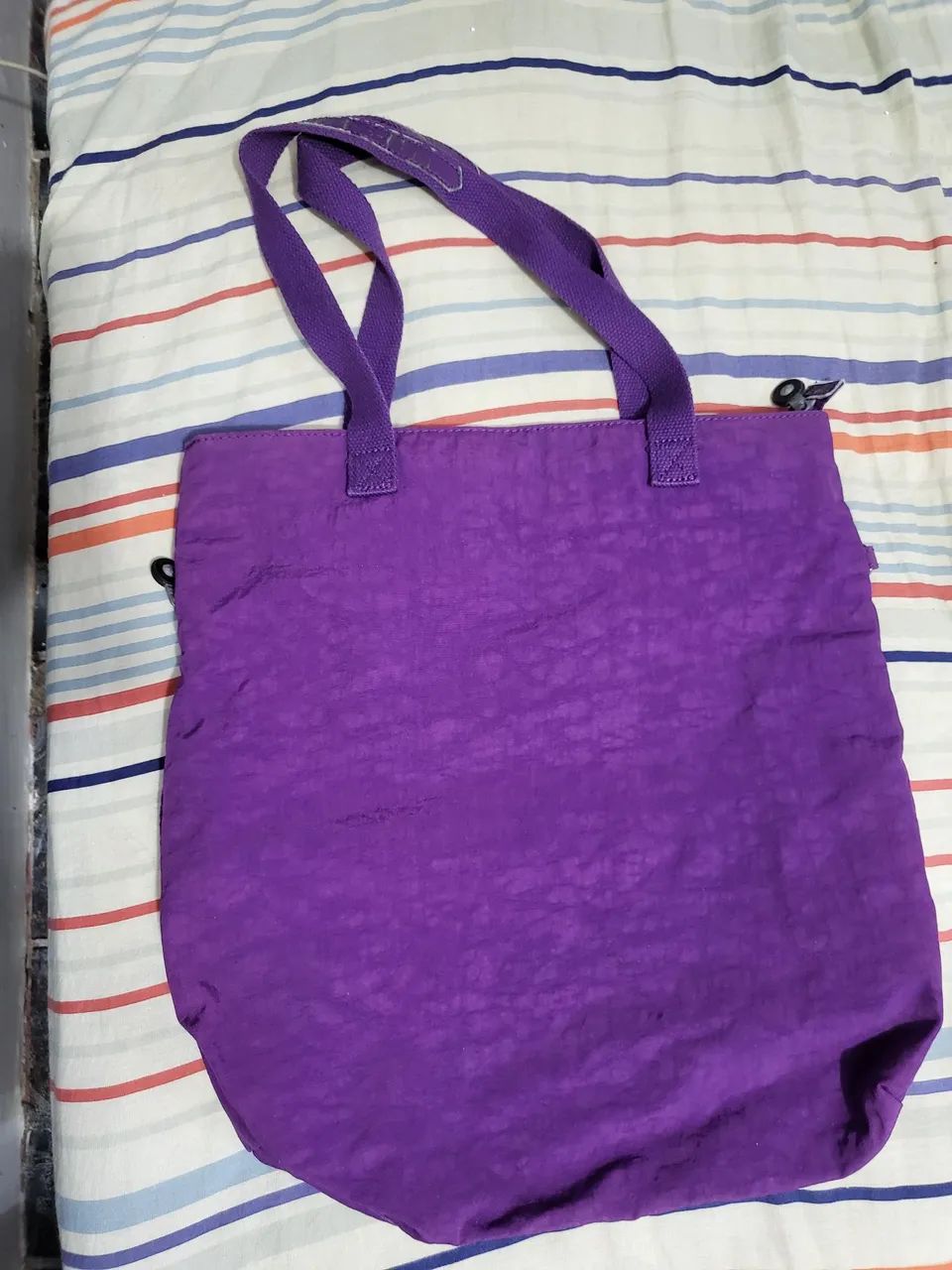 Bolsa roxa Kipling usada - Foto 2