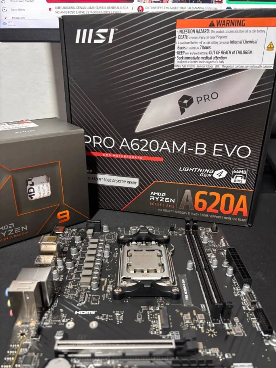 Ryzen 9 7900x + A620 MSI