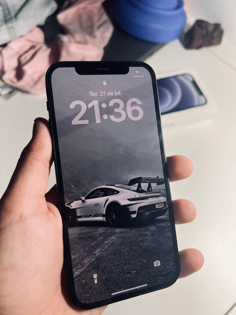 Iphone 12 128gb - impecável com caixa e nota!