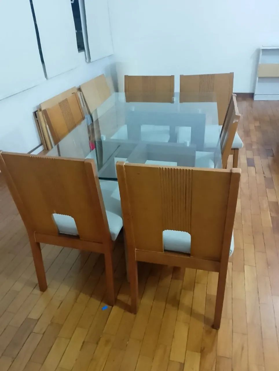 Conjunto Mesa de Jantar Westwing em Madeira Maciça + 6 Cadeiras - Foto 5