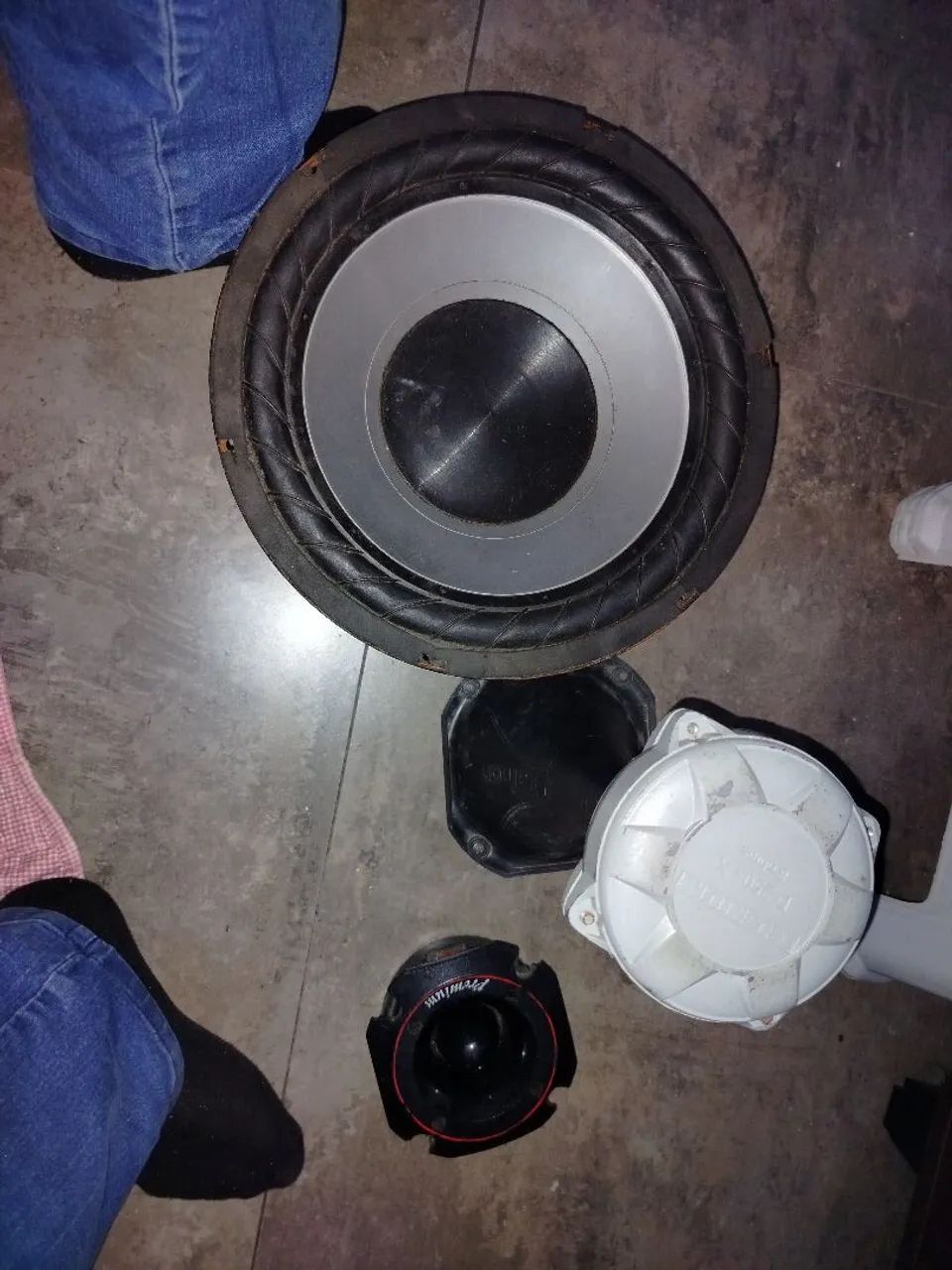 Corneta+ tweeter+alto falante