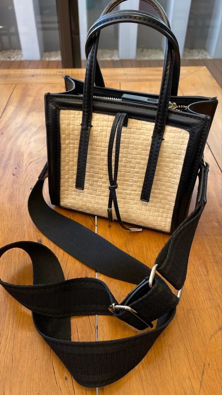 bolsa de palha zara - Foto 5
