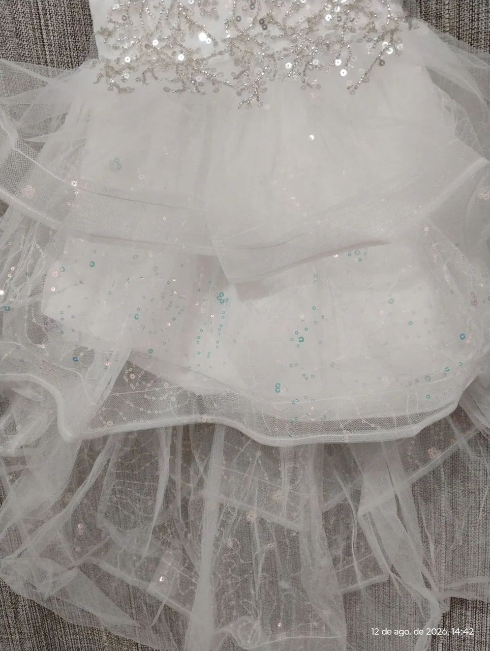 Vestido de festa branco infantil (daminha).casamento - Foto 3
