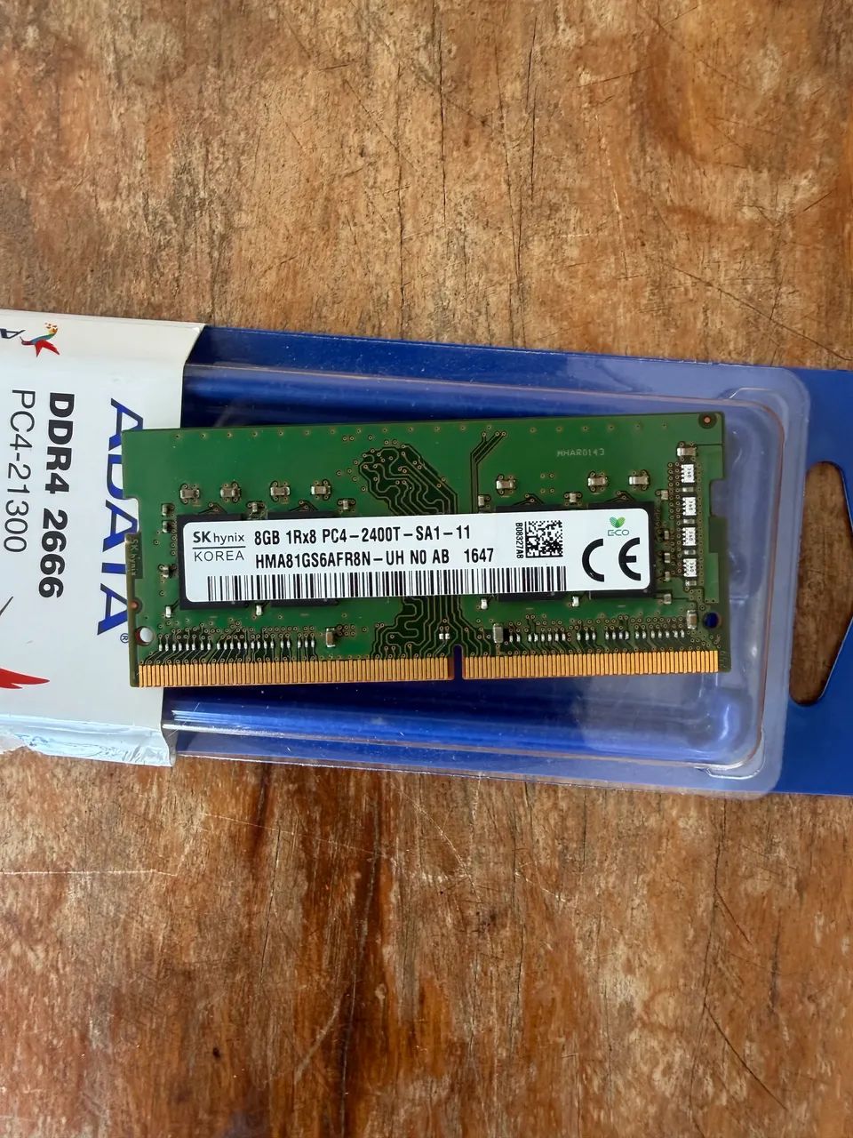 Memoria ram Hynix, Sodimm, ddr4, 8gb, 2400mhz, verde