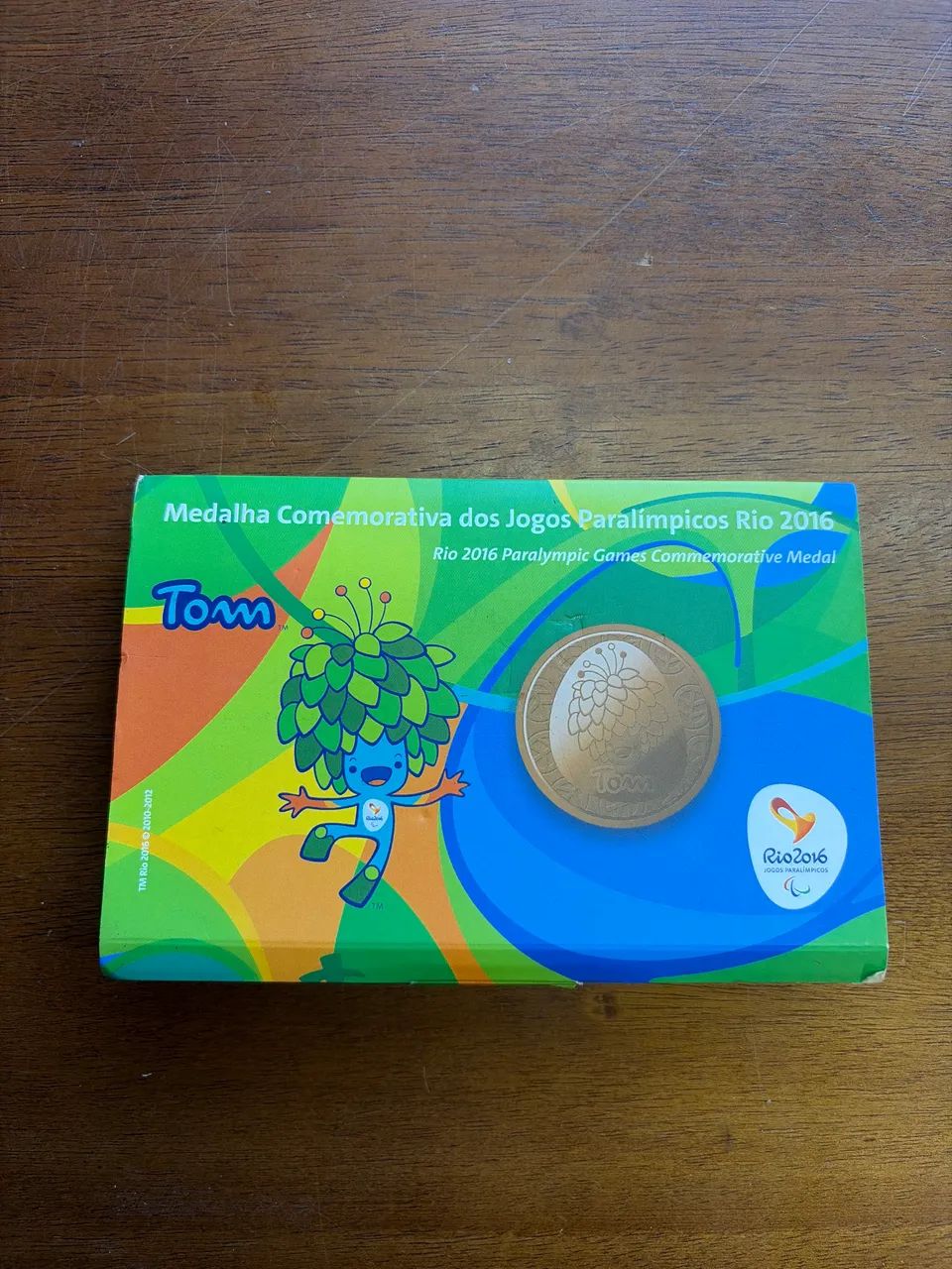 Medalha Mascote Tom Paraolimpíadas 2016 - Foto 2