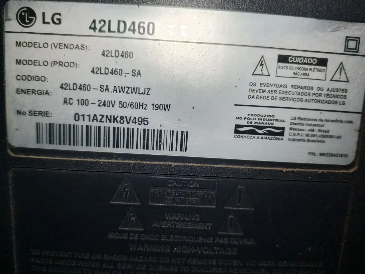 Tv ? 42 polegadas LG boas condições não e smart tv  - Foto 3
