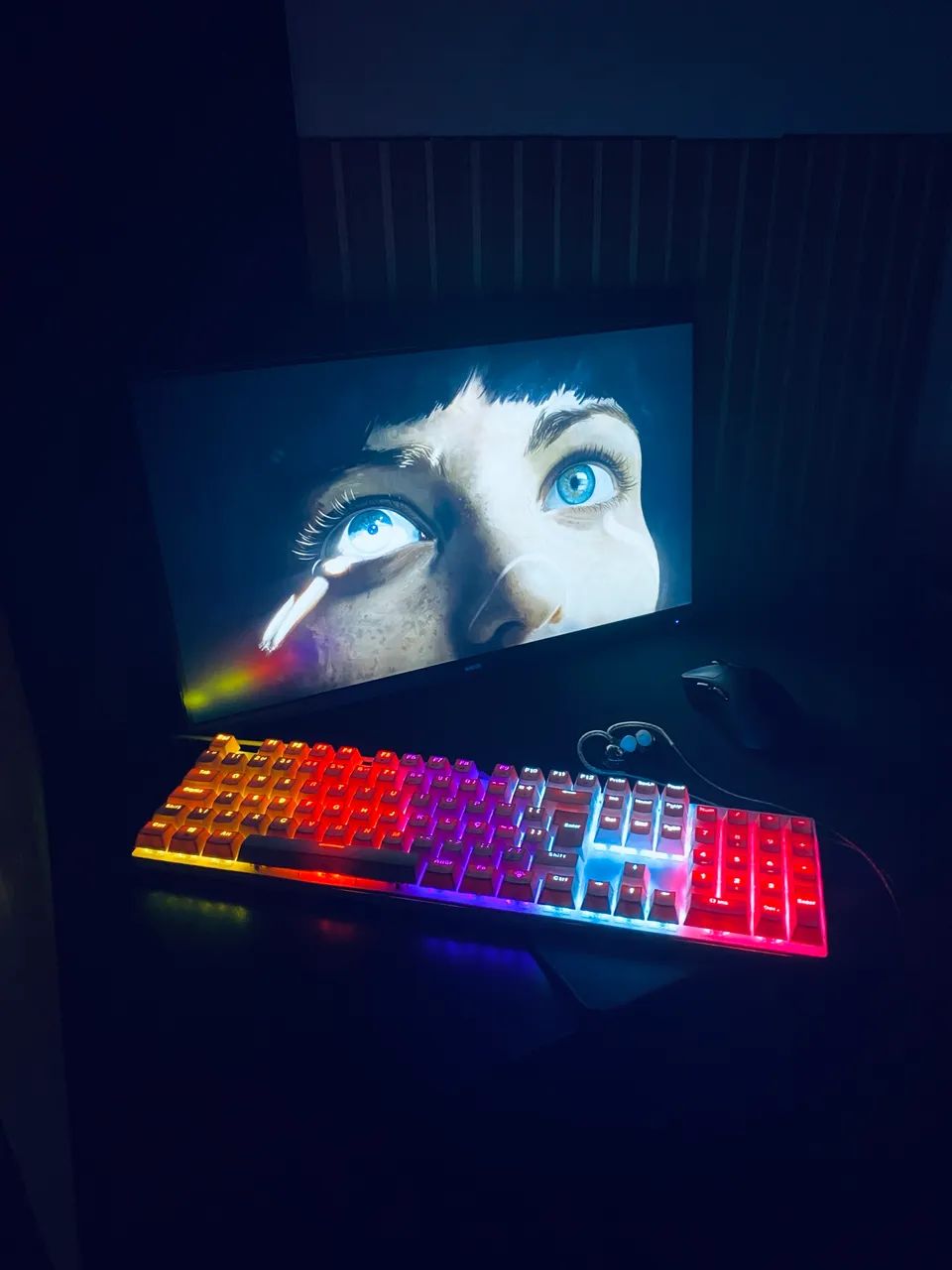Teclado mecânico.
