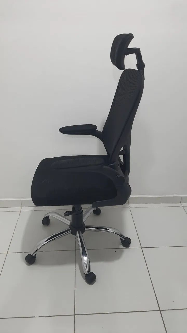 Excelente Cadeira Presidente Escritório Giratória Oslo Encosto Reclinável - Bianchini - Foto 3