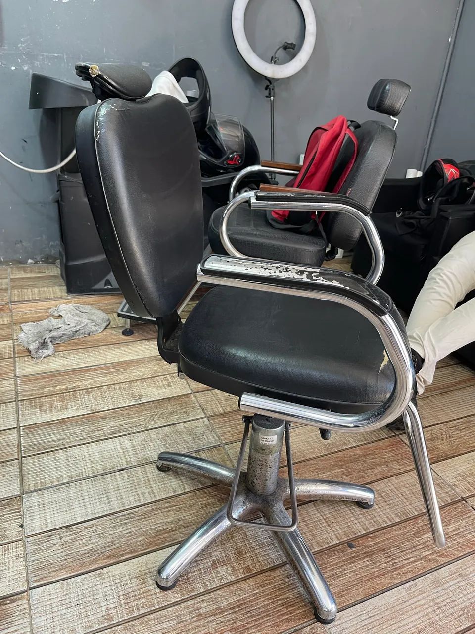 Cadeira hidráulica de barbearia