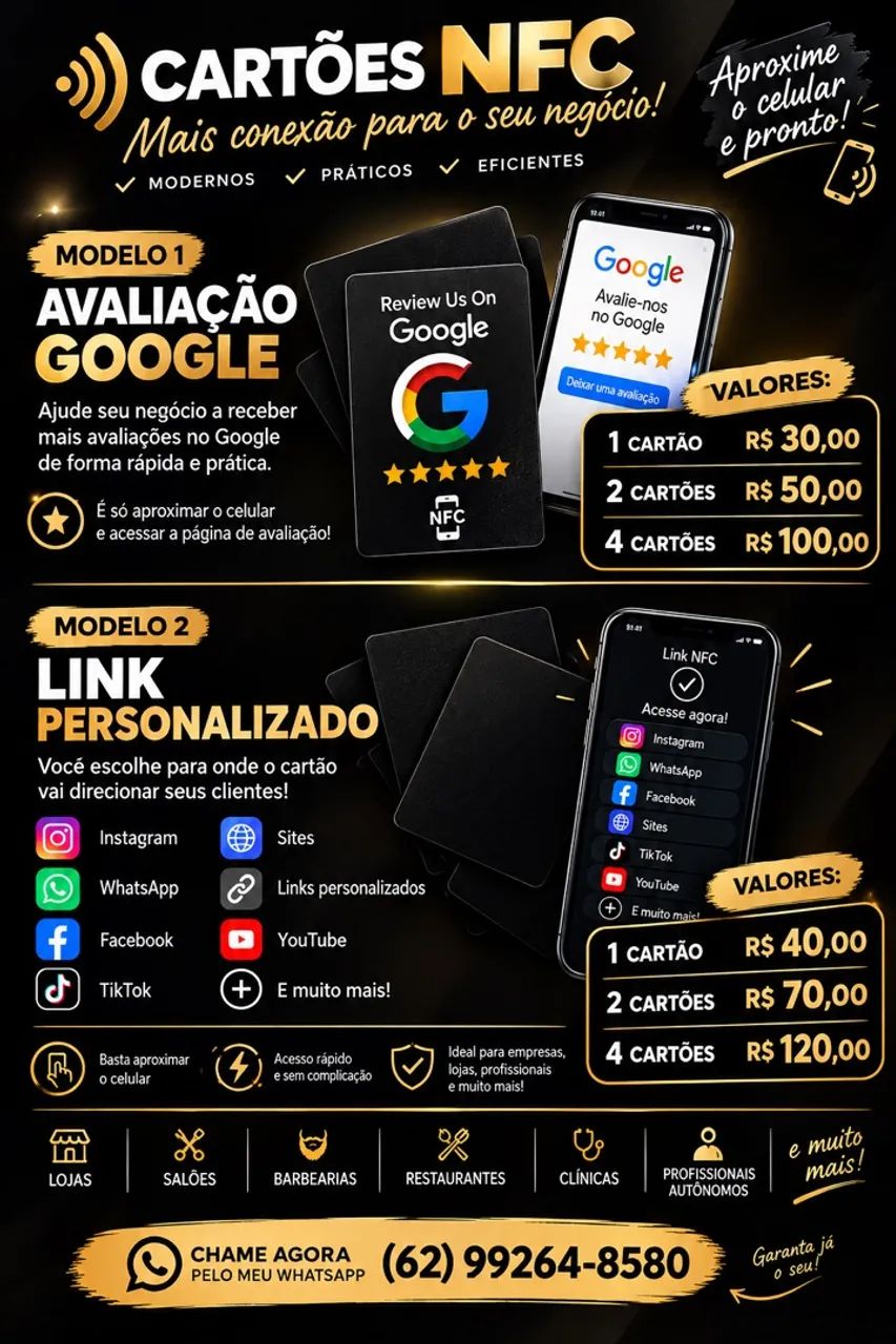 Cartões nfc 