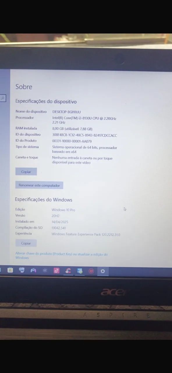 ? NOTEBOOK ACER ASPIRE 3 ? CORE i3 + SSD + HD - Foto 3
