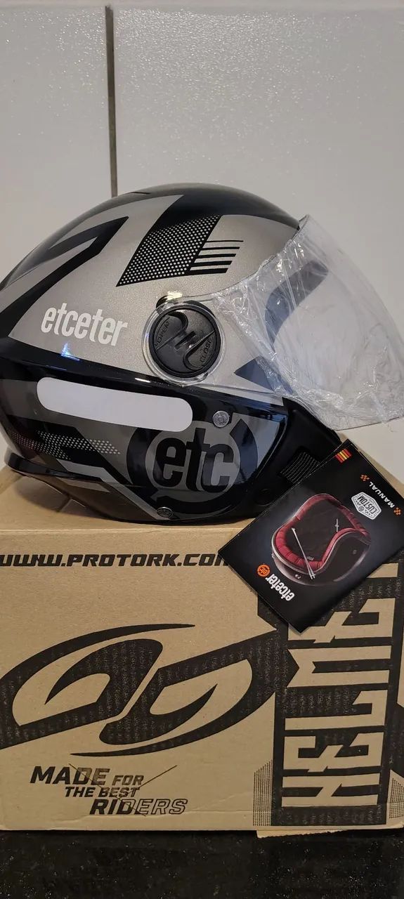 Capacete aberto etceter  - Foto 3