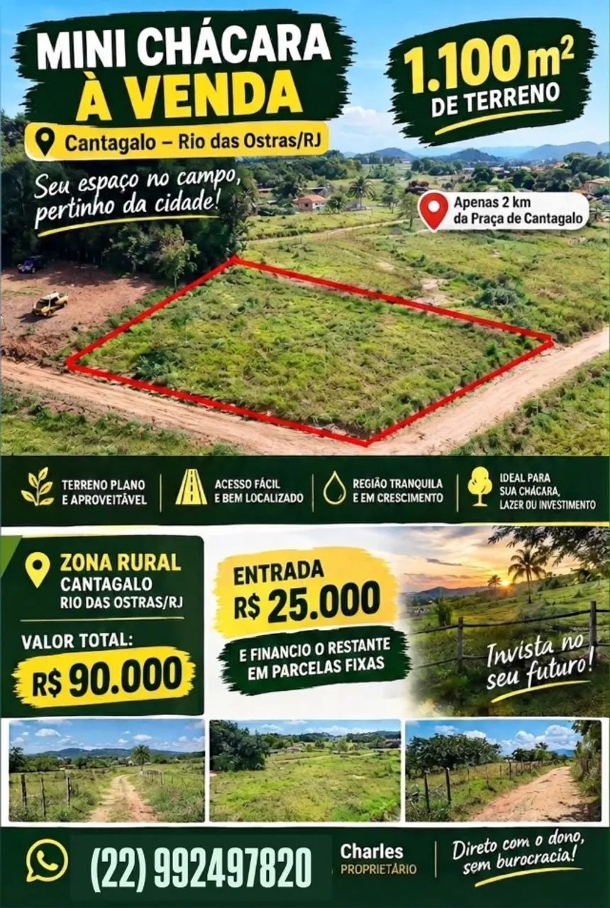Mini chácara 1.100m2