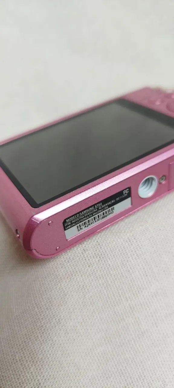 Câmera Digital Samsung ST64 Rosa - Digicam Y2K Vintage - Câmeras e