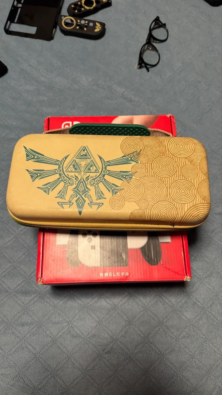 Switch oled desbloqueado + SD 512GB + Case Zelda  - Foto 4