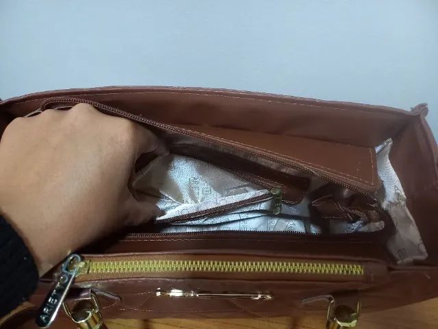 Bolsa Marrom estruturada - Foto 5