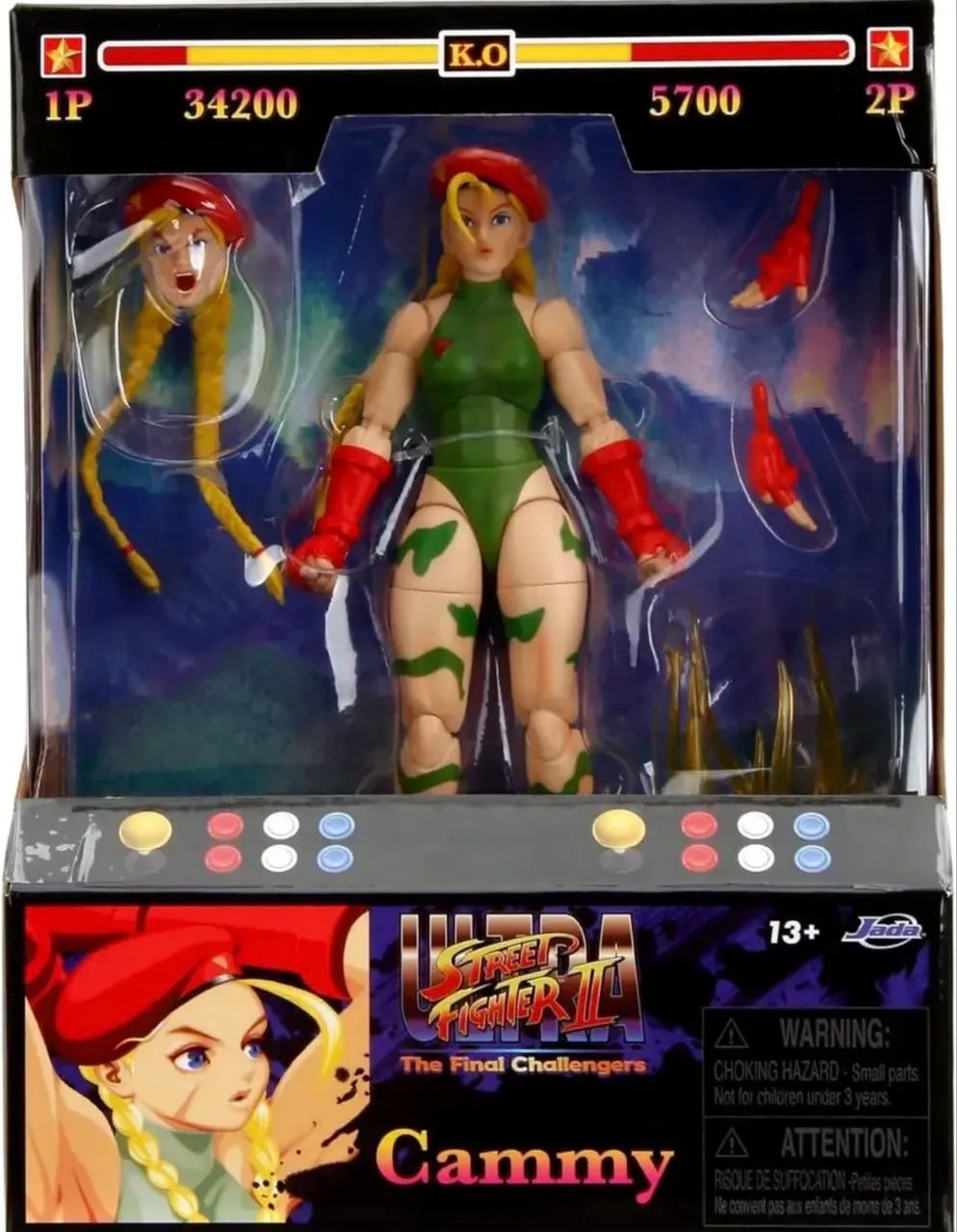 Cammy Jada Figura Boneco Boneca Articulada Jada - Foto 4