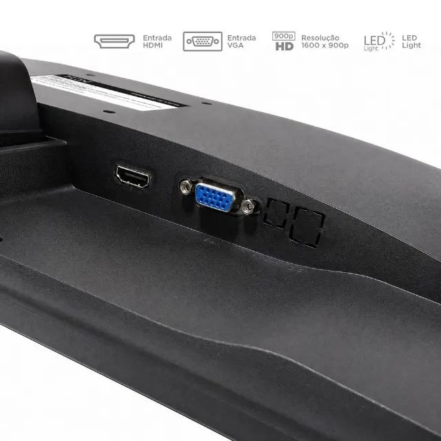 Monitor (Novo|Garantia) de 20 Polegadas HDMI/VGA (Usos: Computador/ Dvr /Notebook/ TV BOX) - Foto 3
