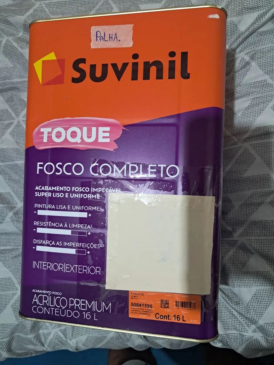 TINTA SUVINIL FOSCO COMPLETO (PALHA) INTERIOR/EXTERIOR LAVAVEL 
