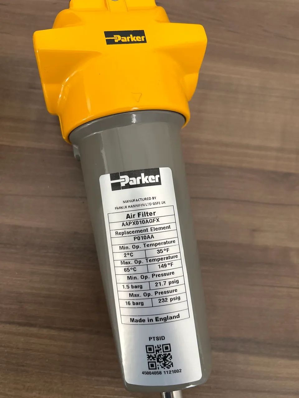 Filtro Parker Domnick Hunter 010AC - 1 Pezzo, Nuovo, Per Impianti Di Compressione