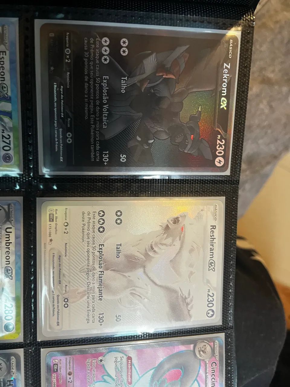 zekrom e reshiram monocromatico pokemon tcg escarlate e violeta - Foto 3