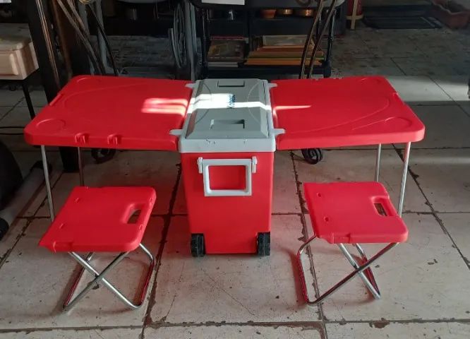 Caixa Térmica Cooler 3 - Em 1 Mesa 2 Bancos