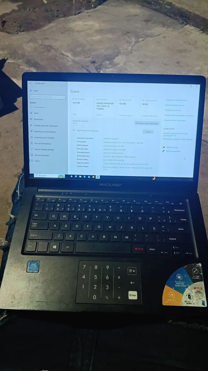 Notebook Multilaser 
