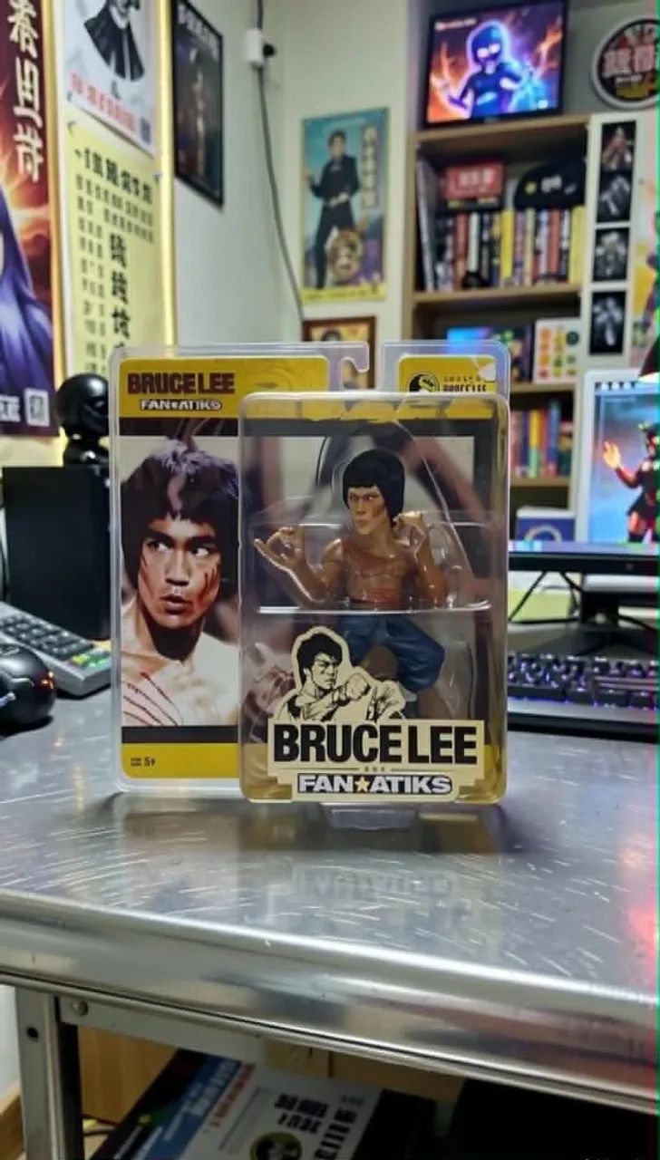 Figura De Ação Bruce Lee Colecionável Fanattiks