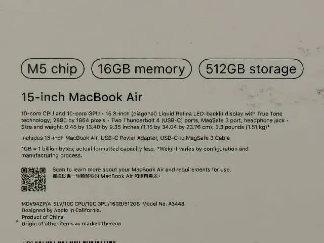 MacBook Air M5 15 polegadas 512gb 16gb Prata modelo A3448 - CAIXA LACRADA - Foto 5