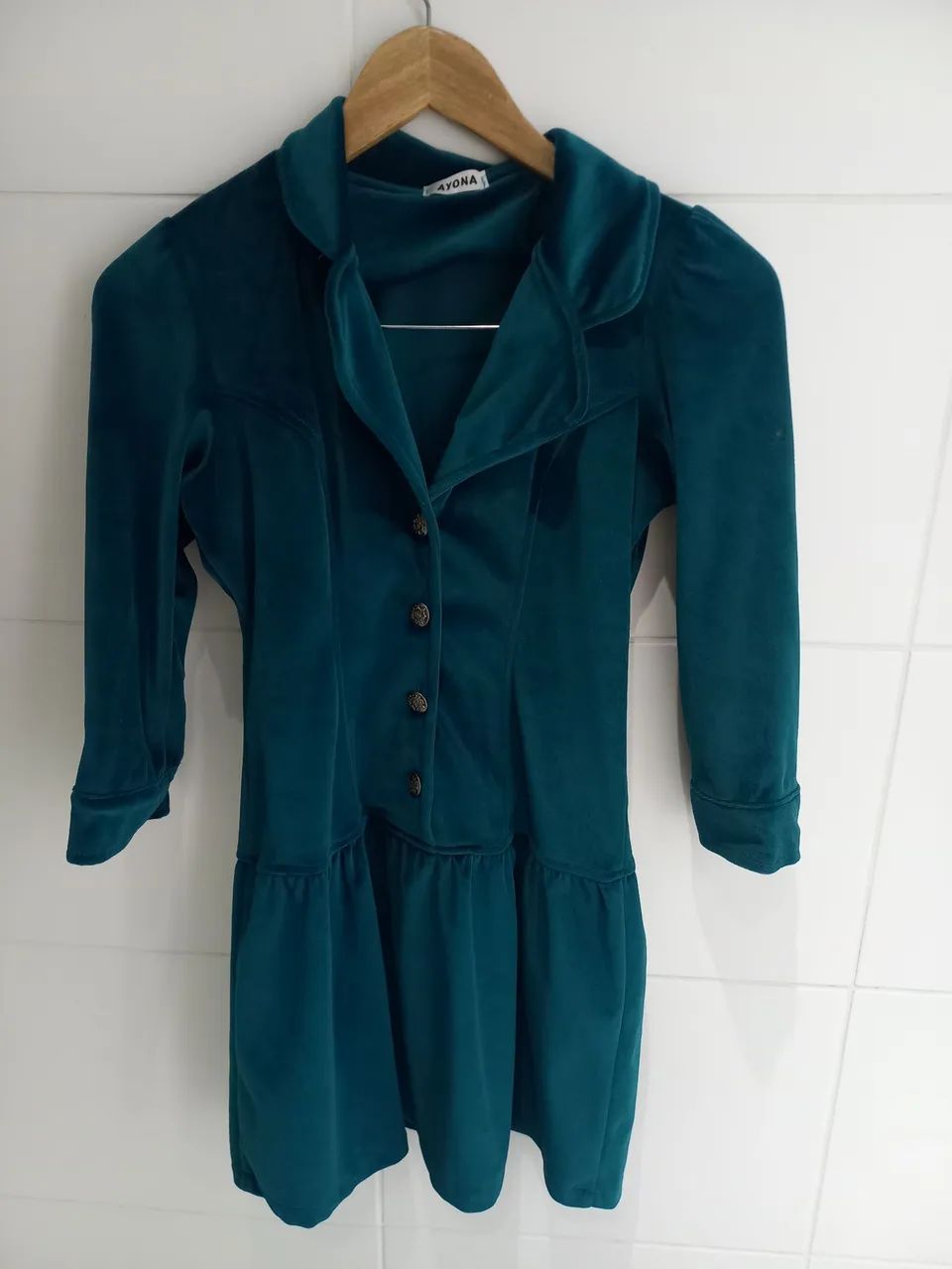 Vestido aveludado 