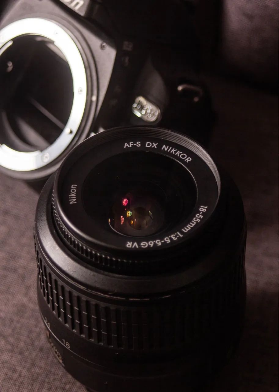 【ジャンク品】Nikon D60 18-55 VR Kit Kit nikon d60 + lente 18-55mm vr dslr - Câmeras e Filmadoras