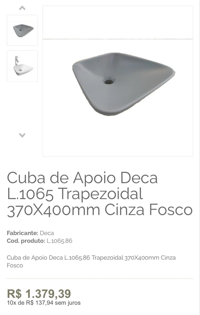 Cuba Deca Cinza Fosco - Foto 5