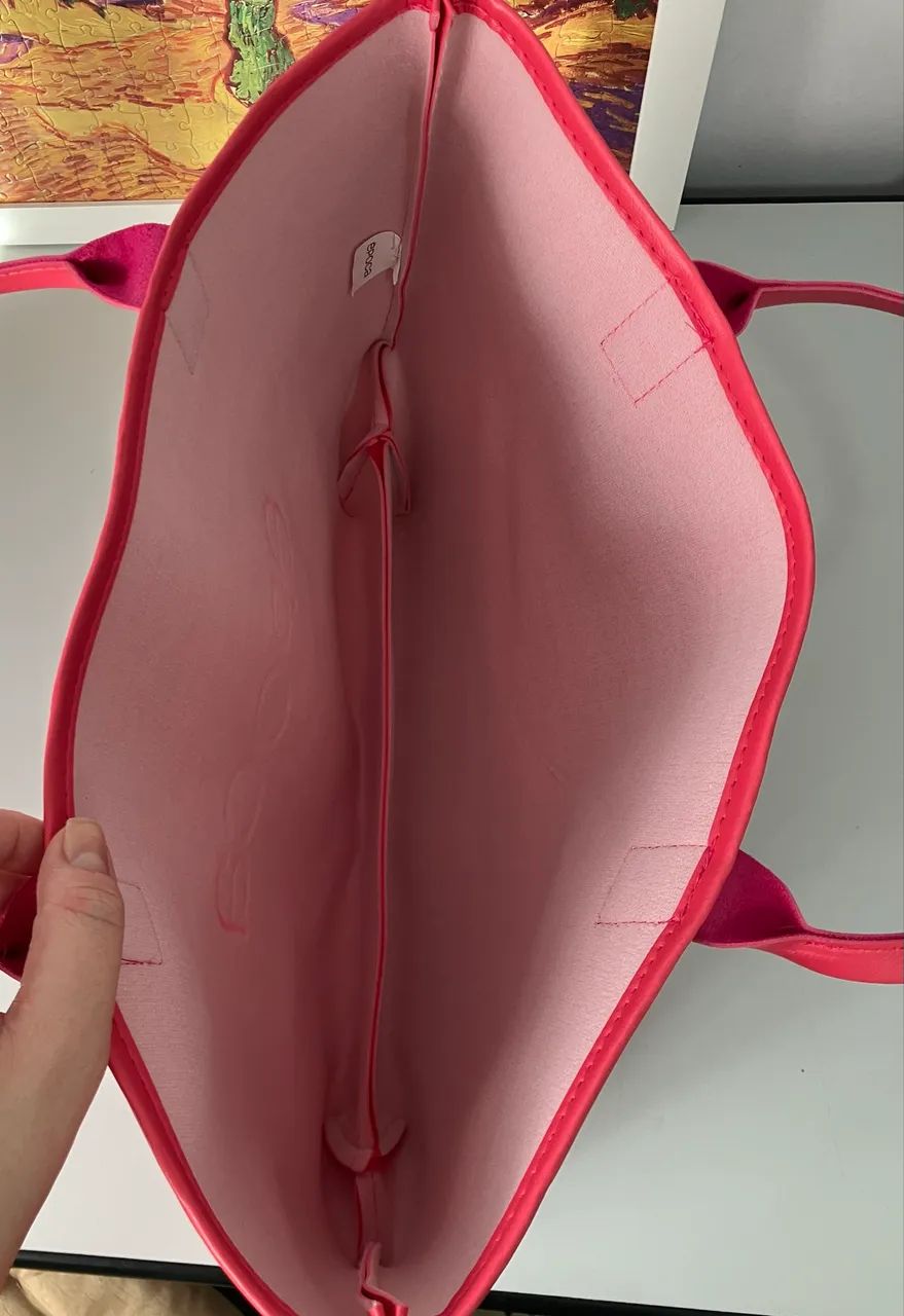Bolsa tote bag rosa pink - Foto 2