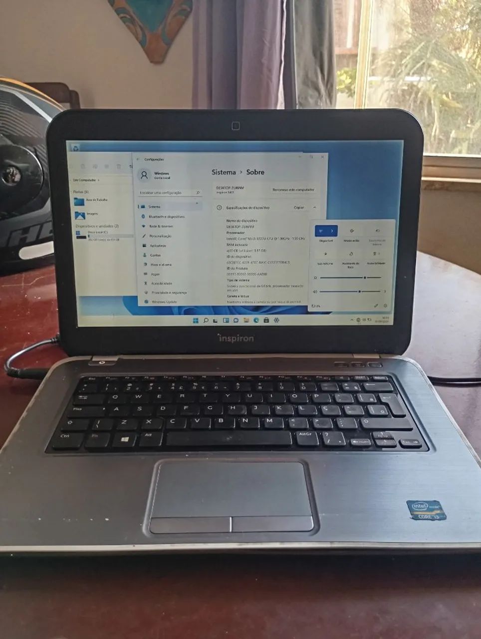 Notebook Dell Inspiron Intel Core i3 R$700
