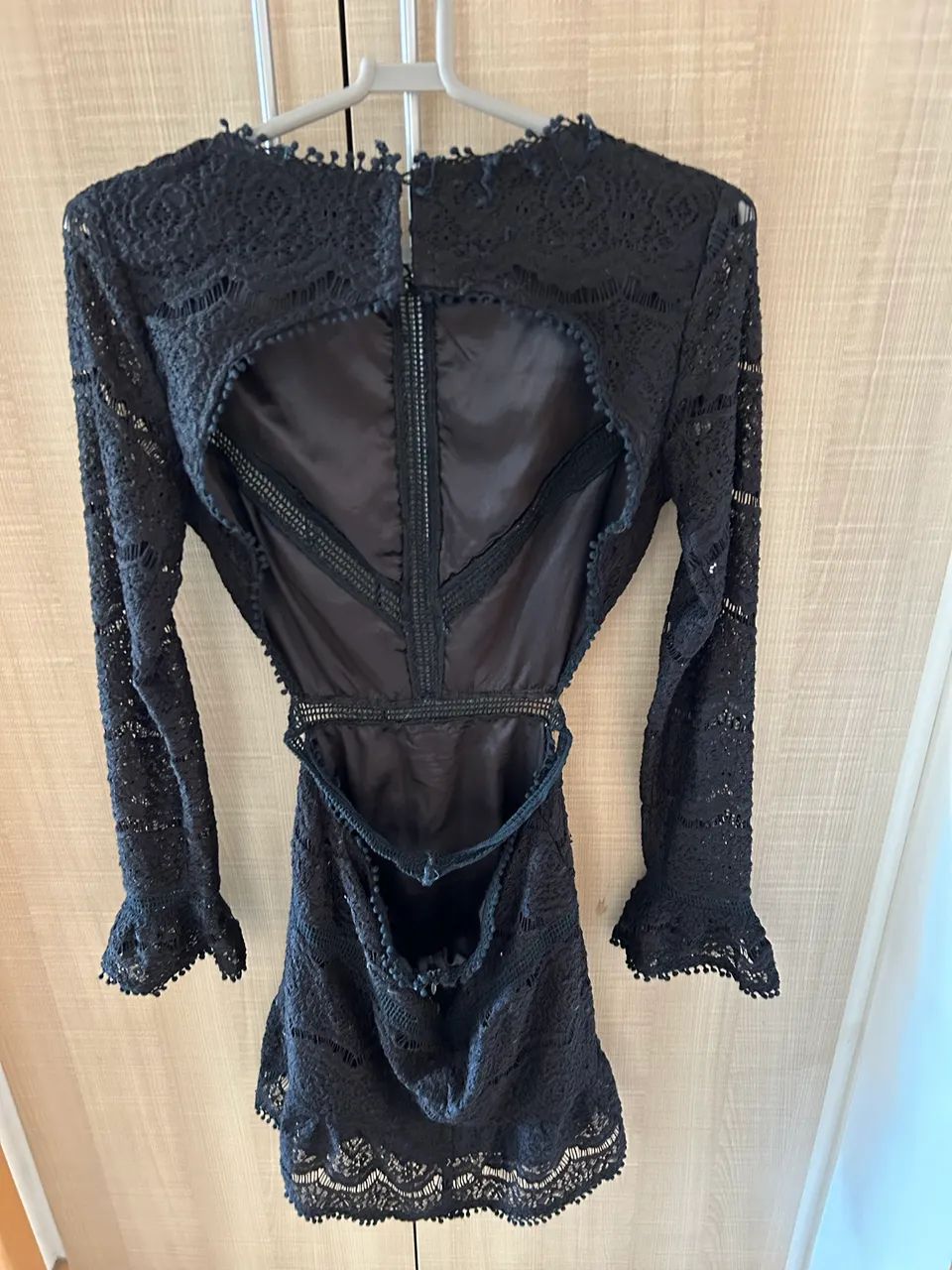 Vestido preto de renda Hit PP - Foto 3