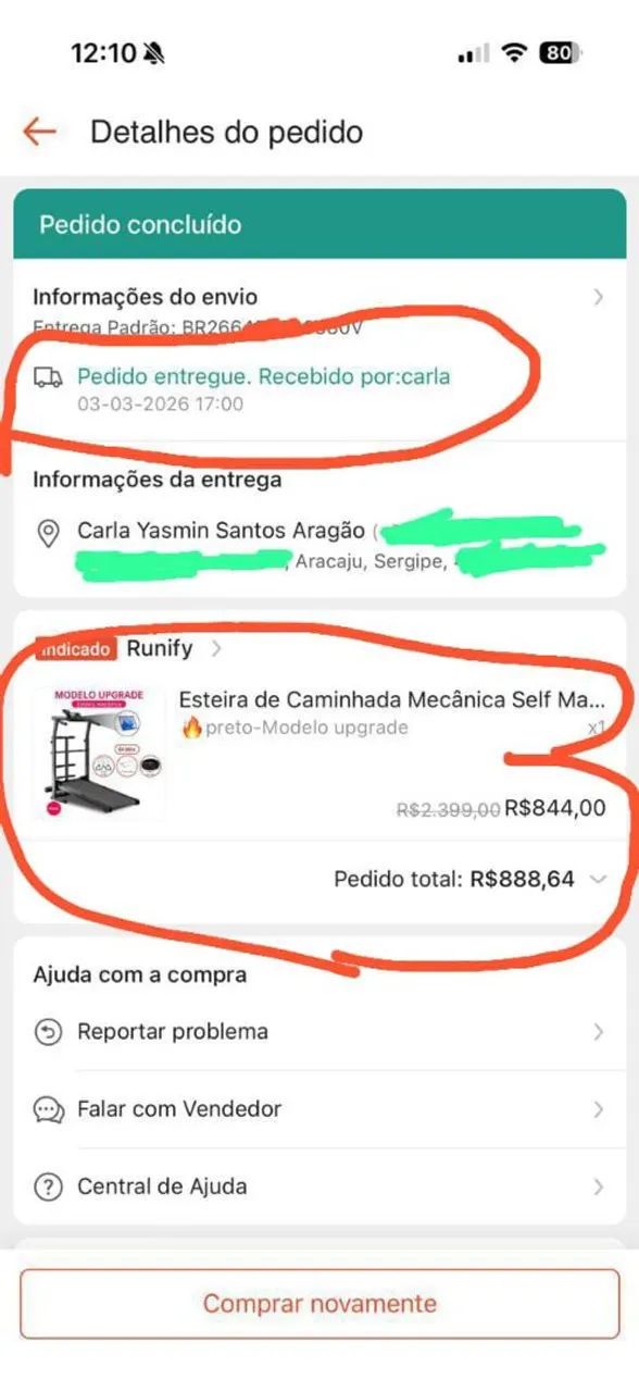 Esteira seme nova  - Foto 2