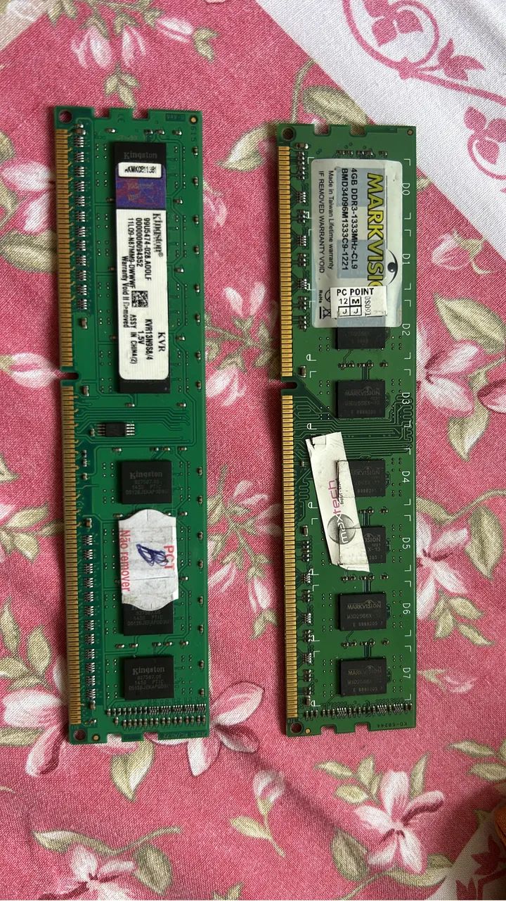 8GB Memória ram 2x4 king