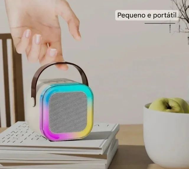 Mini karaoke com 2 microfones  - Foto 3