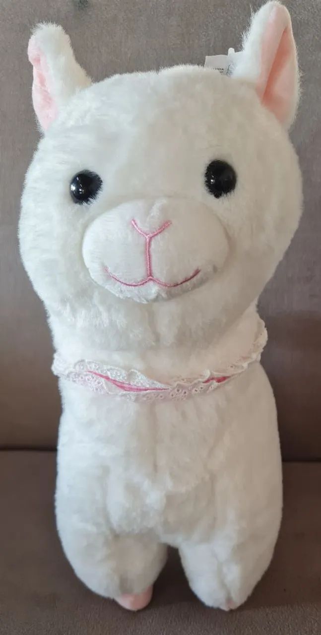 Pelucias 30 cm lhama e urso rosa - Foto 3