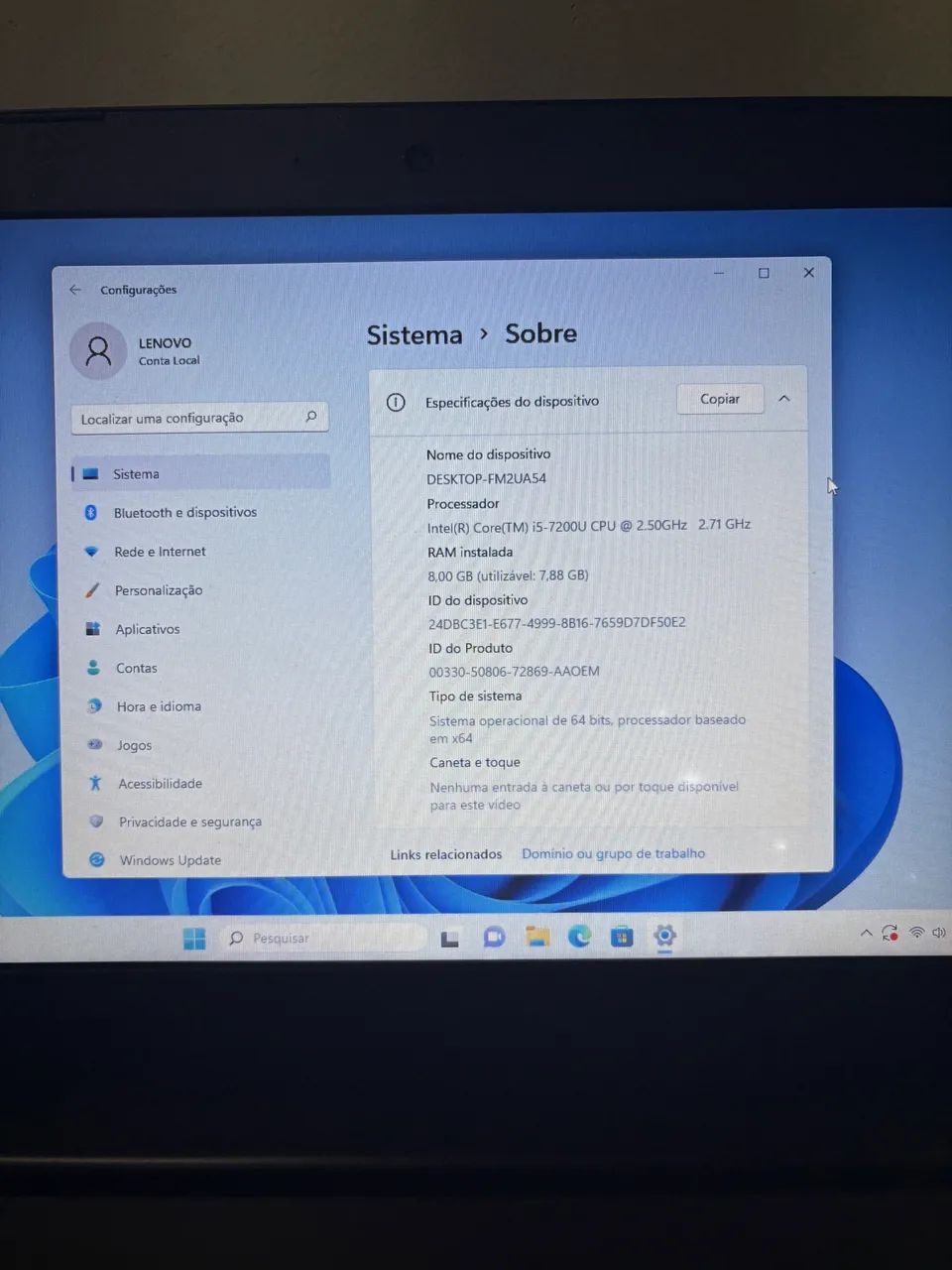 Notebook Lenovo S1CC | Intel Core i5 7ª Geração | 8GB RAM | SSD 256GB - Foto 2